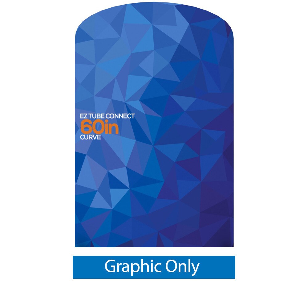 5 ft. EZ Tube® Connect Curved Top — Single Sided Graphic Only